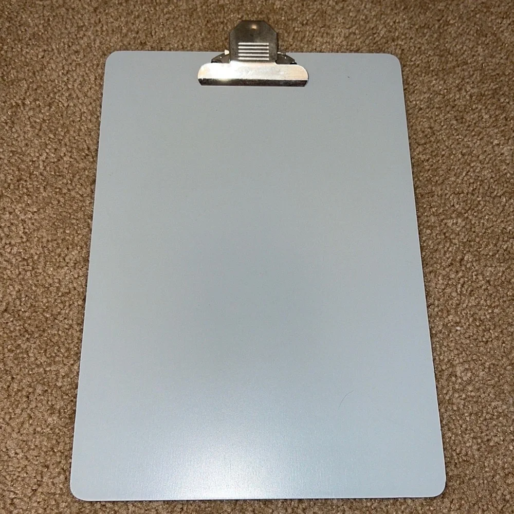 gray wooden clipboard